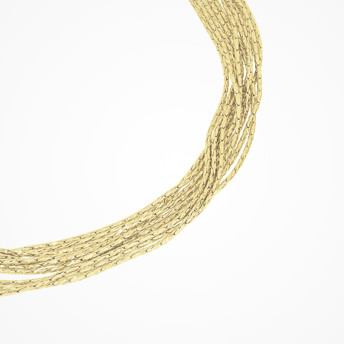 Bracciale Desmos in argento dorato a fili multipli