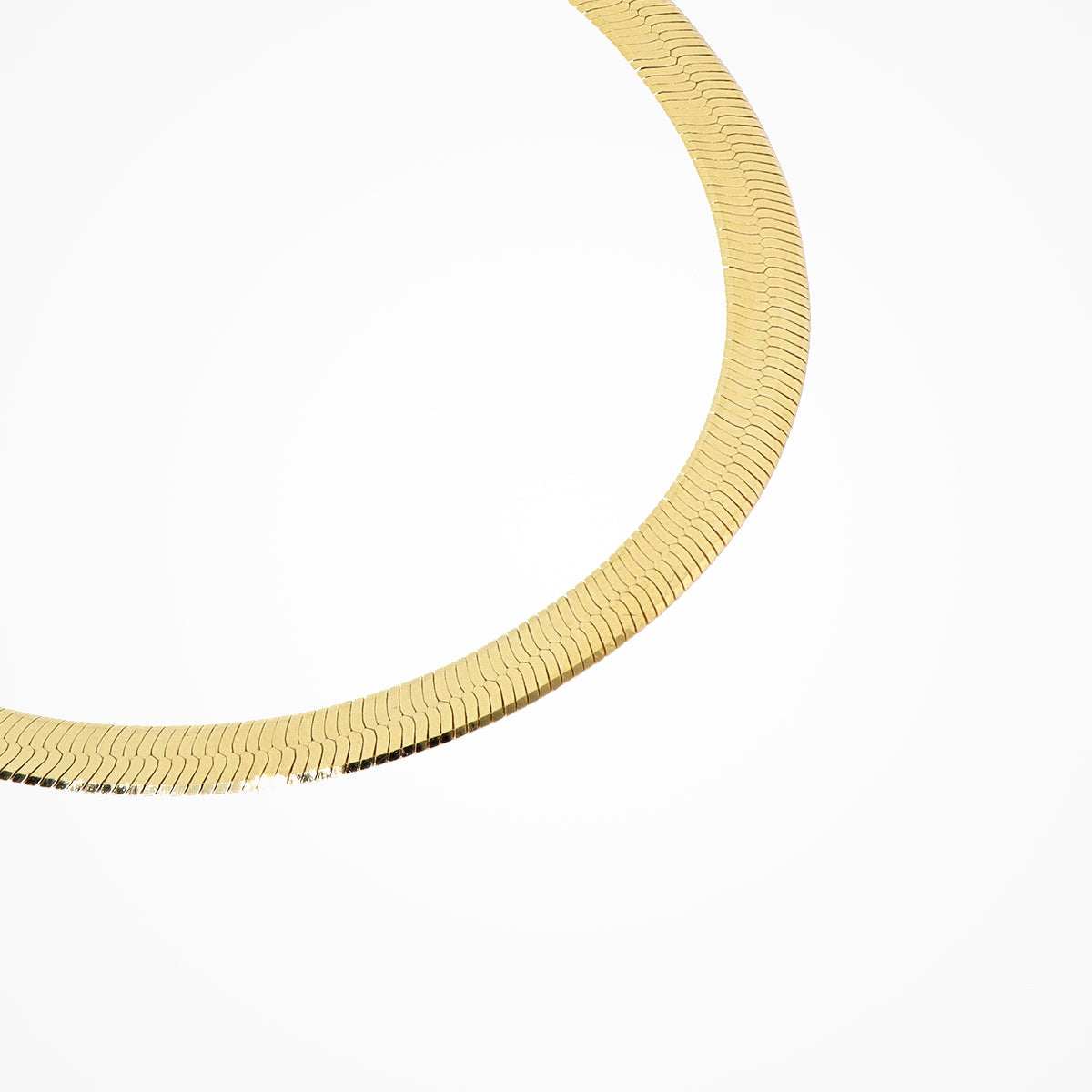 Bracciale Desmos in argento dorato piatto