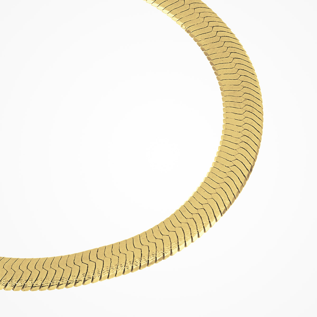 Bracciale Desmos in argento dorato piatto bombato diamantato