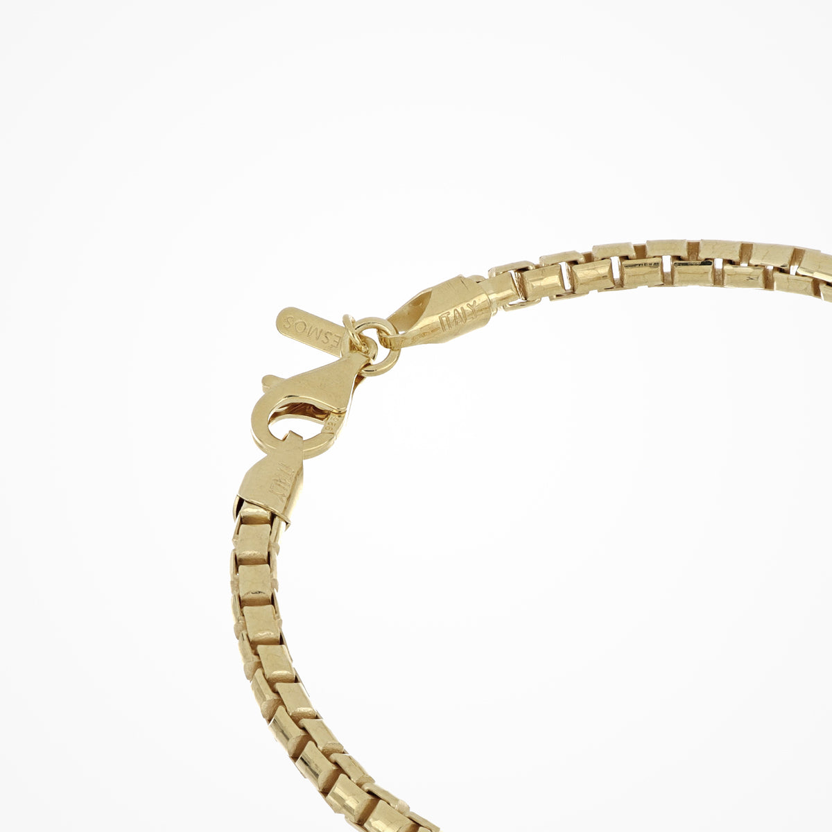 Bracciale Desmos in argento dorato veneziana zigrinata