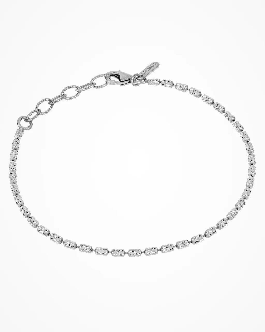 Bracciale Desmos in argento a palline ovali piccole
