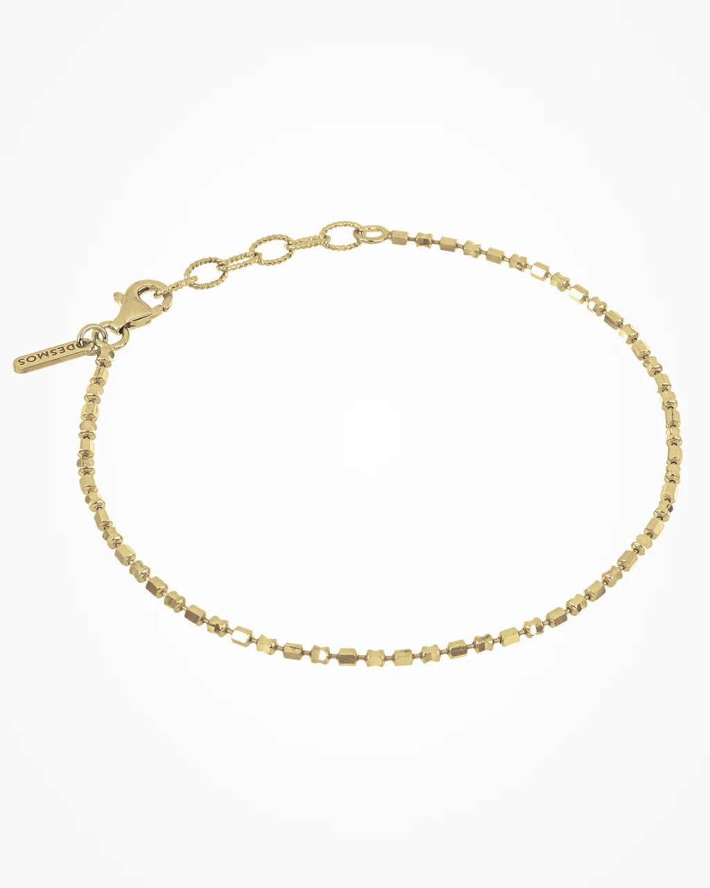 Bracciale Desmos in argento dorato con piccoli esagoni