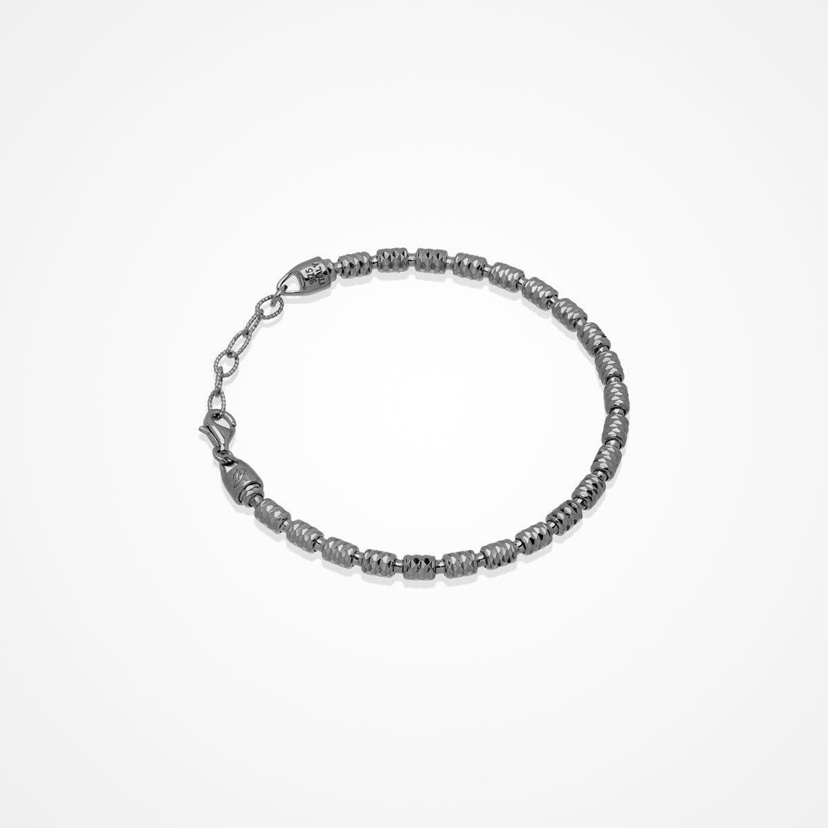 Bracciale Desmos in argento canna di fucile con barilotti sfaccettati