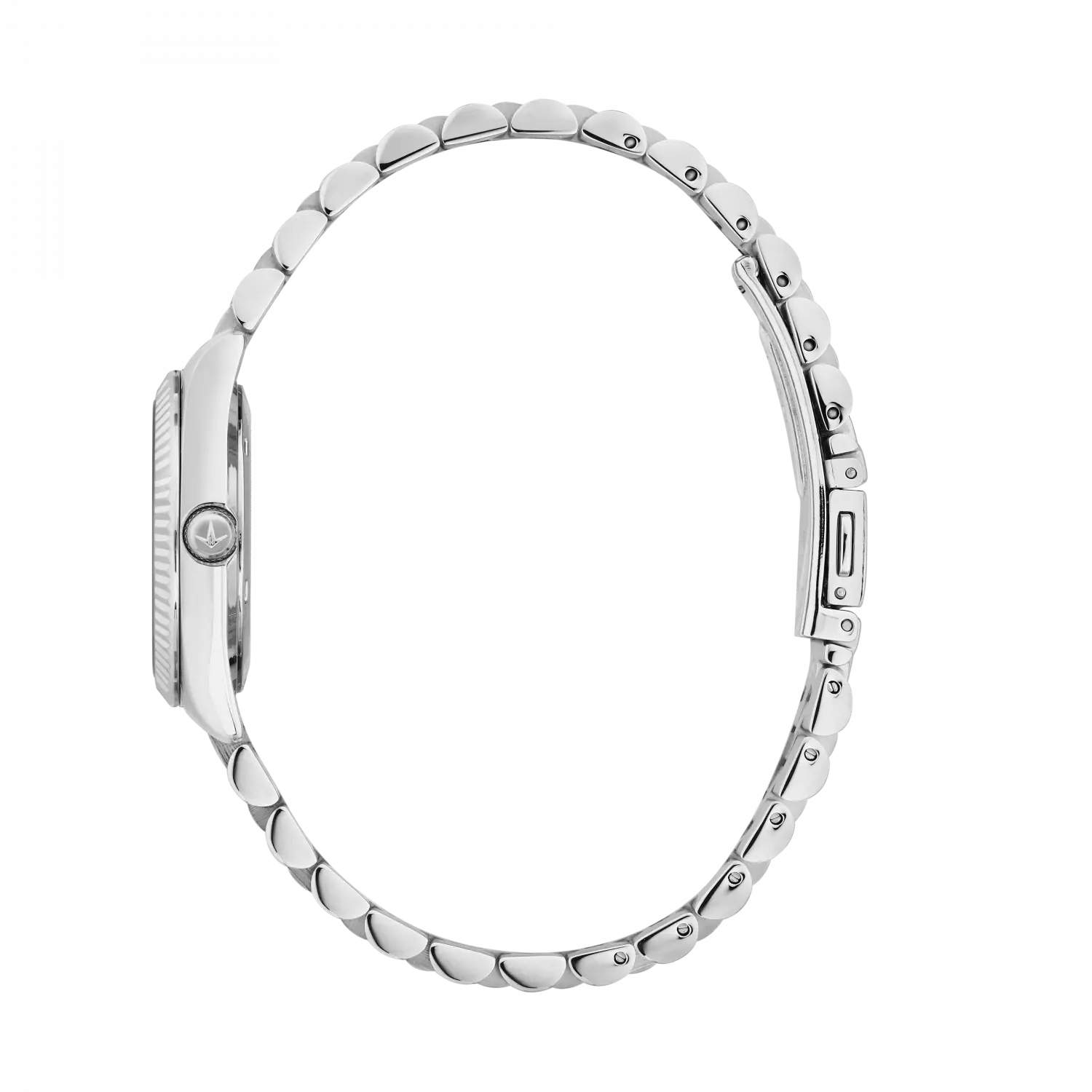 Orologio Lucien Rochat donna in acciaio con quadrante marrone con diamanti