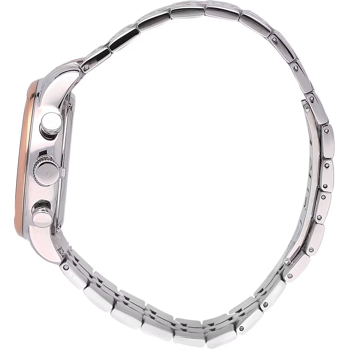 Orologio Uomo Philip Watch in acciaio satinato con finiture oro rosa e cassa 40mm