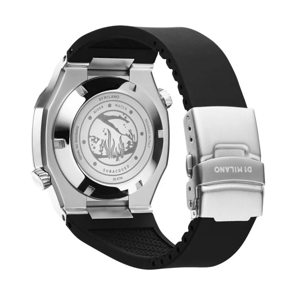Orologio D1 Milano automatico Diver con quadrante blu