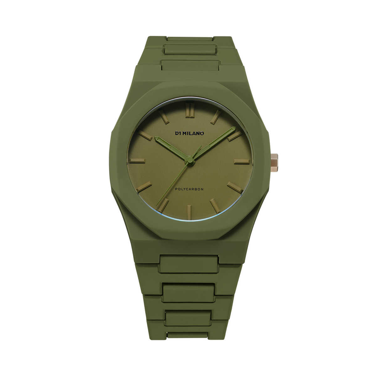 Orologio D1 Milano in policarbonato verde
