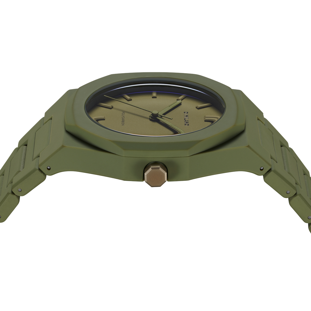 Orologio D1 Milano in policarbonato verde