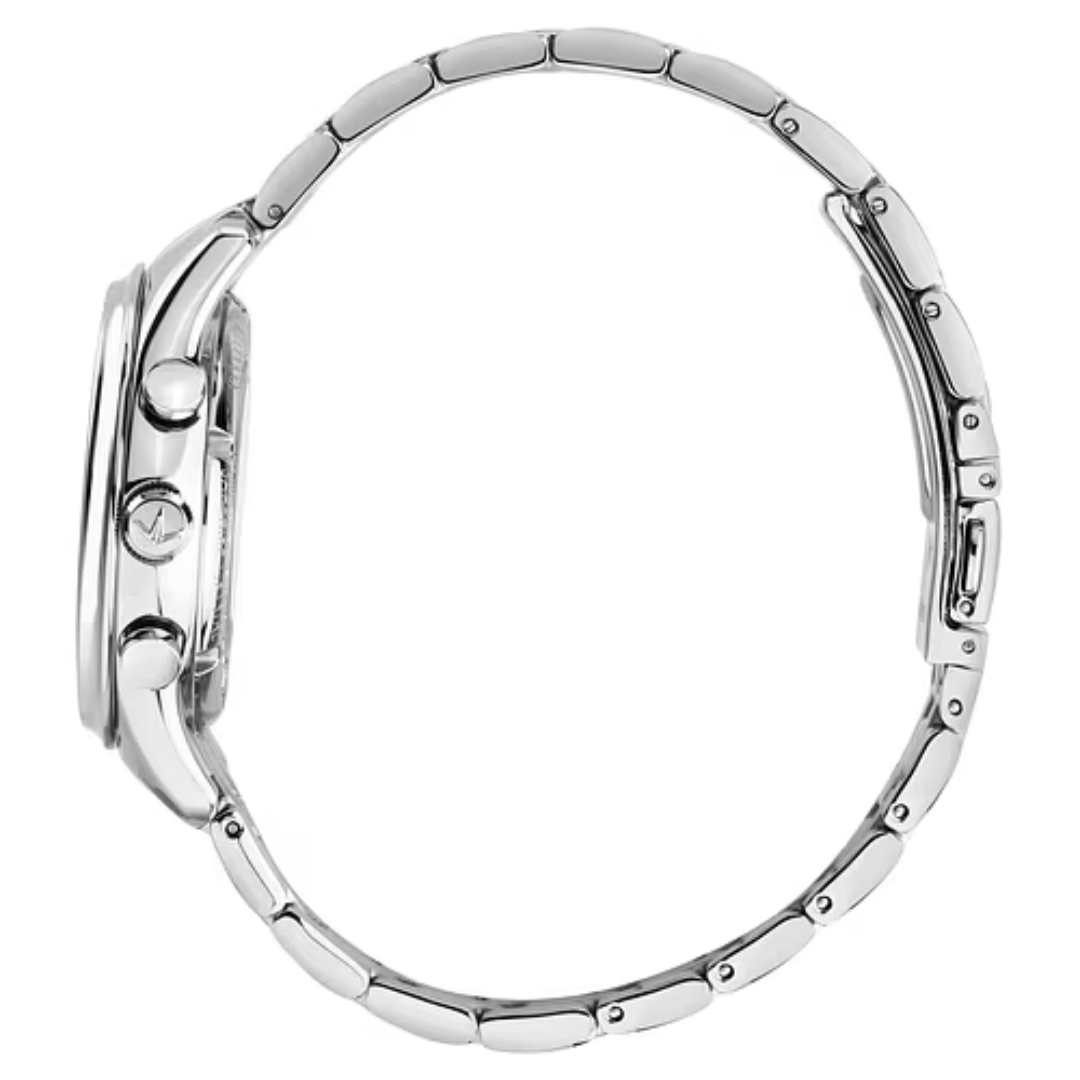 Orologio Lucien Rochat cronografo in acciaio quadrante blu