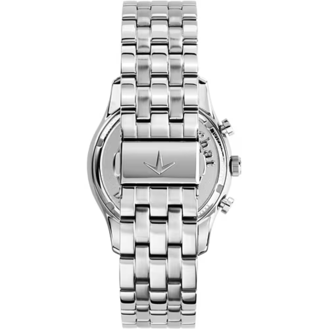 Orologio Lucien Rochat cronografo in acciaio quadrante blu