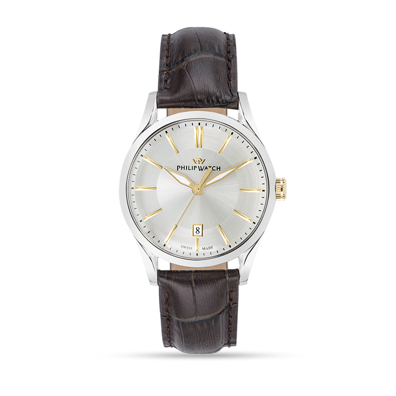 Orologio Philip Watch Sunray cinturino in pelle marrone