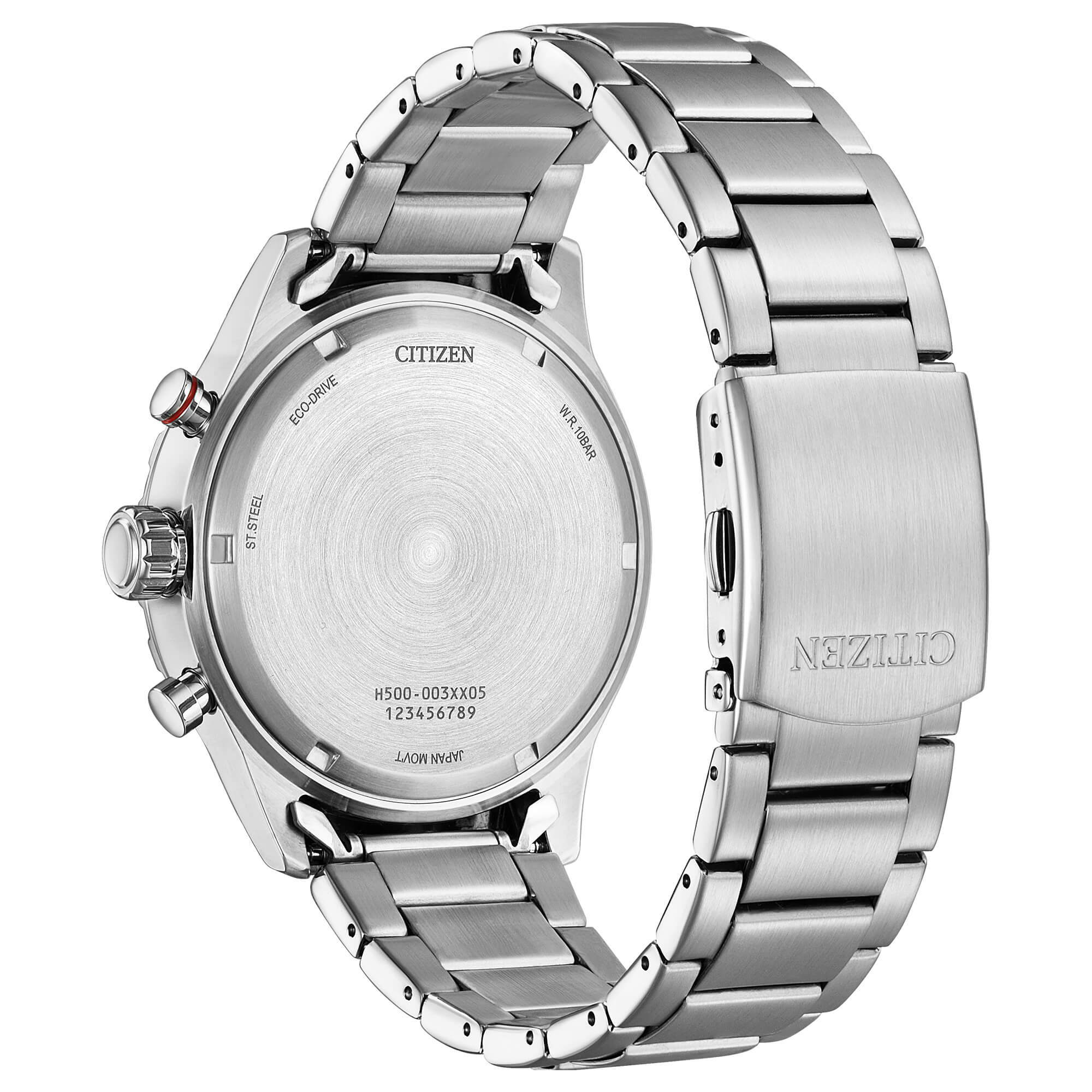 Orologio Citizen uomo crono eco drive con interno cassa nero