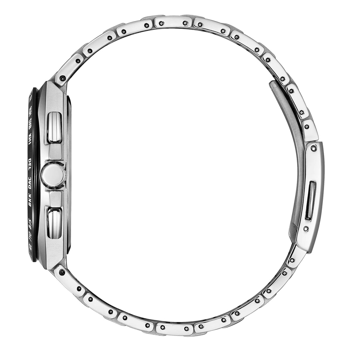 Orologio Citizen cronografo in super titanio radio controllato quadrante azzurro