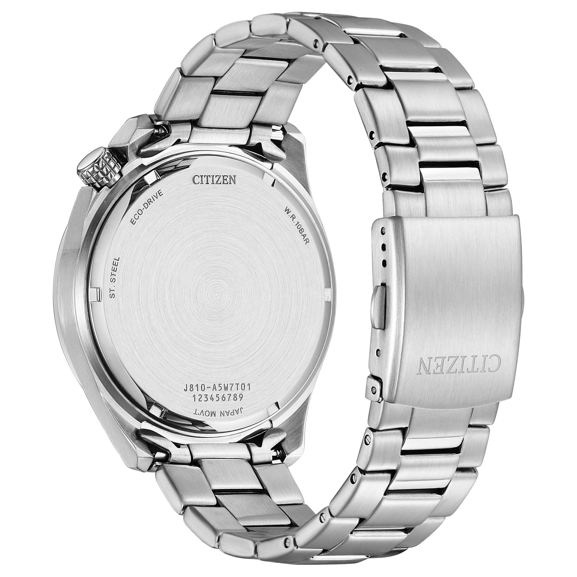 Orologio Citizen uomo eco drive in acciaio con ghiera bicolore