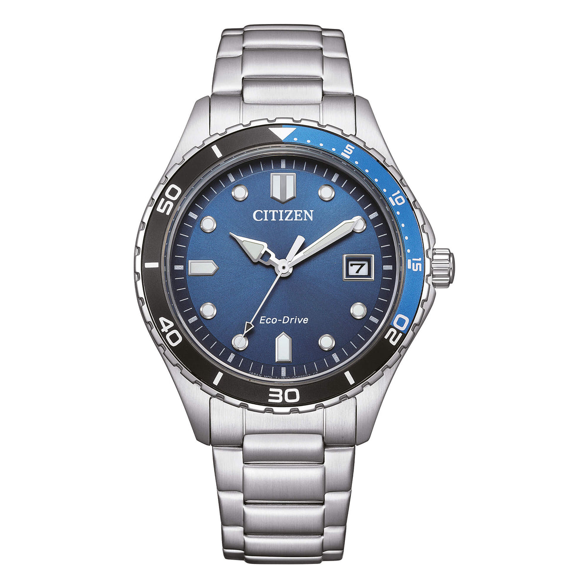 Orologio Citizen unisex in acciaio quadrante blu