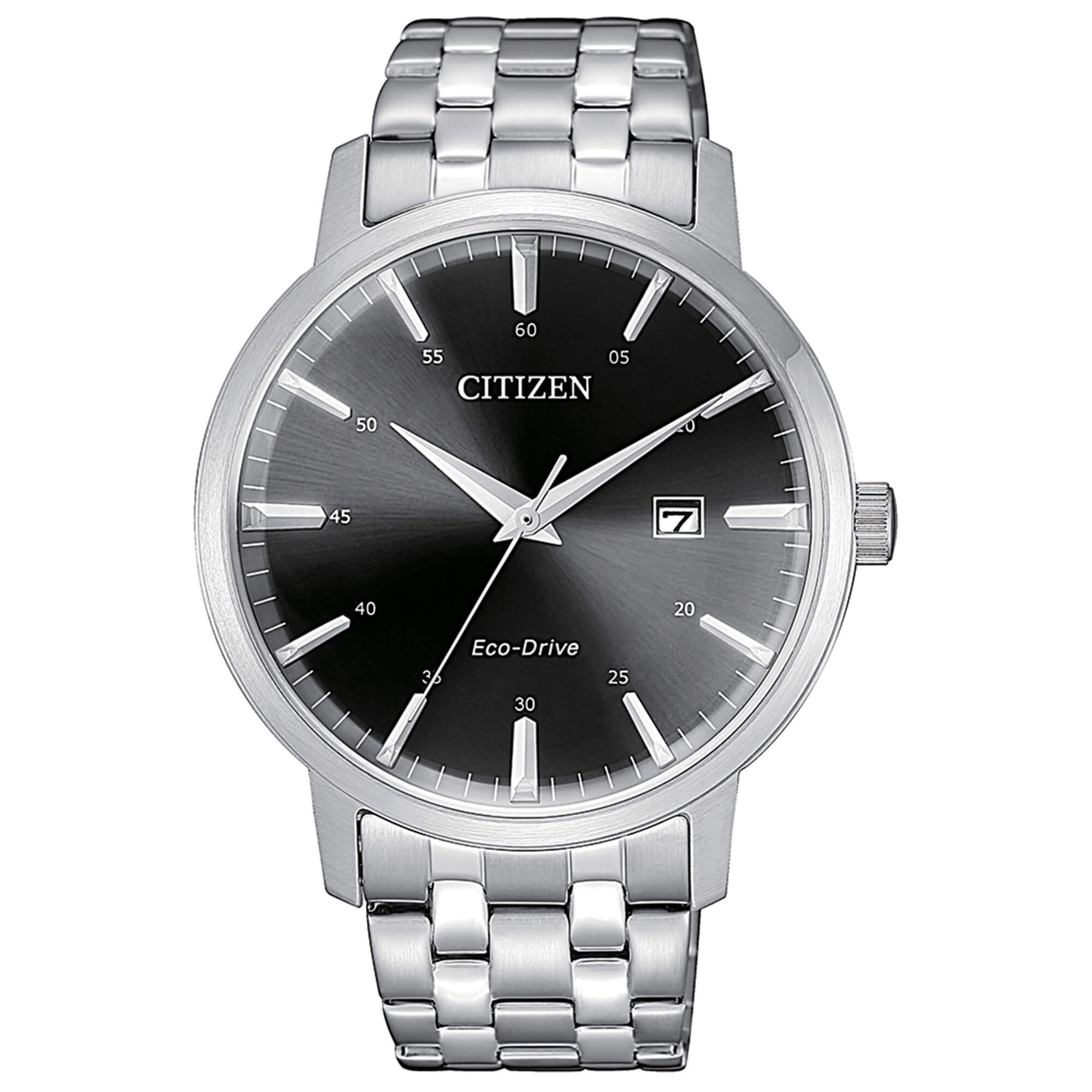 Orologio Citizen Eco-Drive in acciaio con quadrante nero