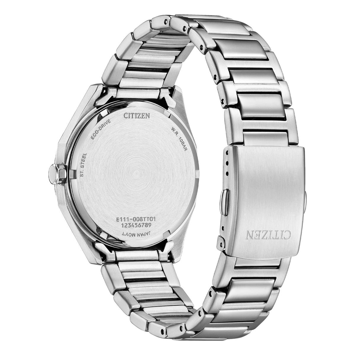 Orologio Citizen uomo ecodrive in acciaio con quadrante bianco