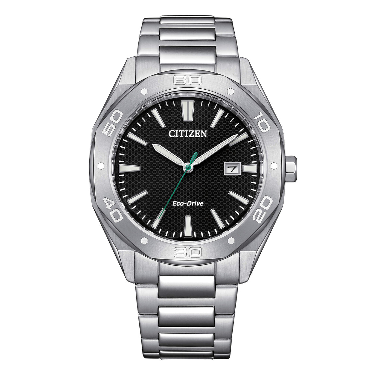Orologio Citizen EcoDrive in acciaio con quadrante nero