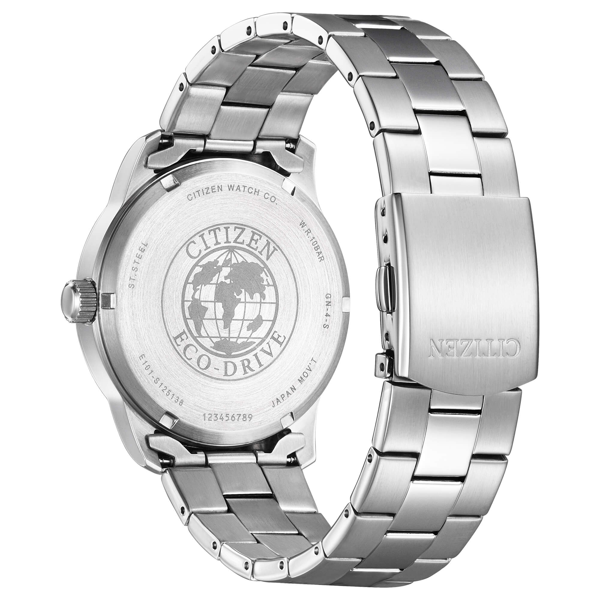 Orologio Citizen Eco-Drive in acciaio con quadrante nero