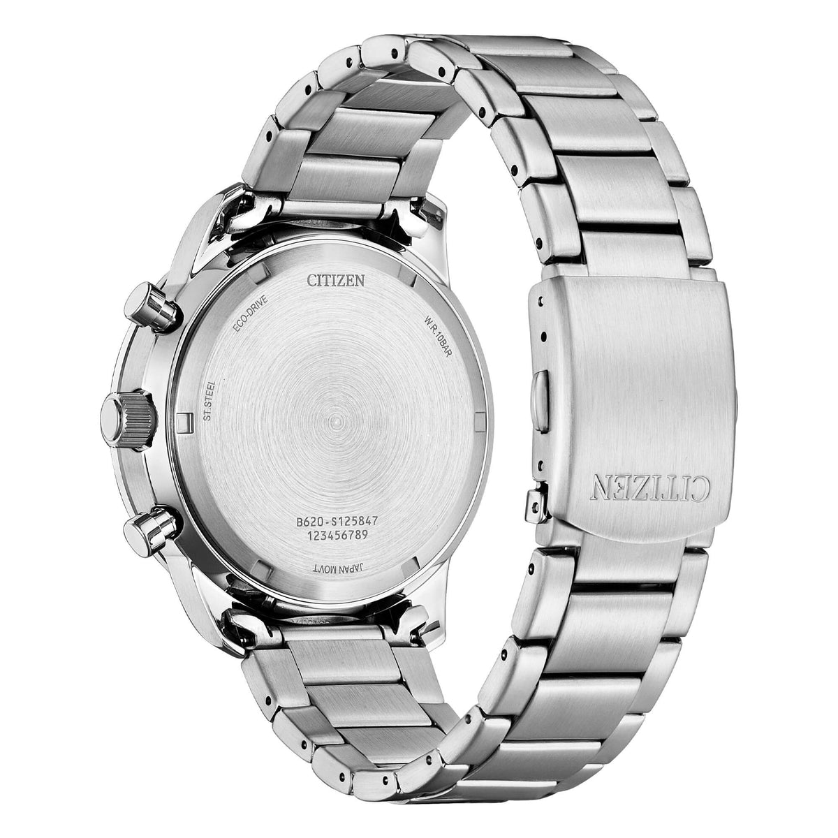 Orologio Citizen uomo crono eco drive con quadrante nero