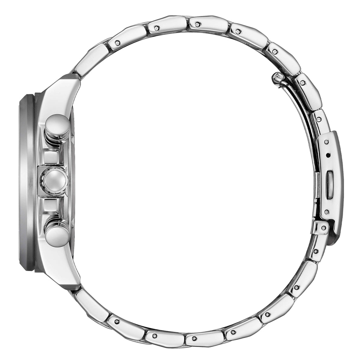 Orologio Citizen cronografo ecodrive in acciaio con quadrante nero
