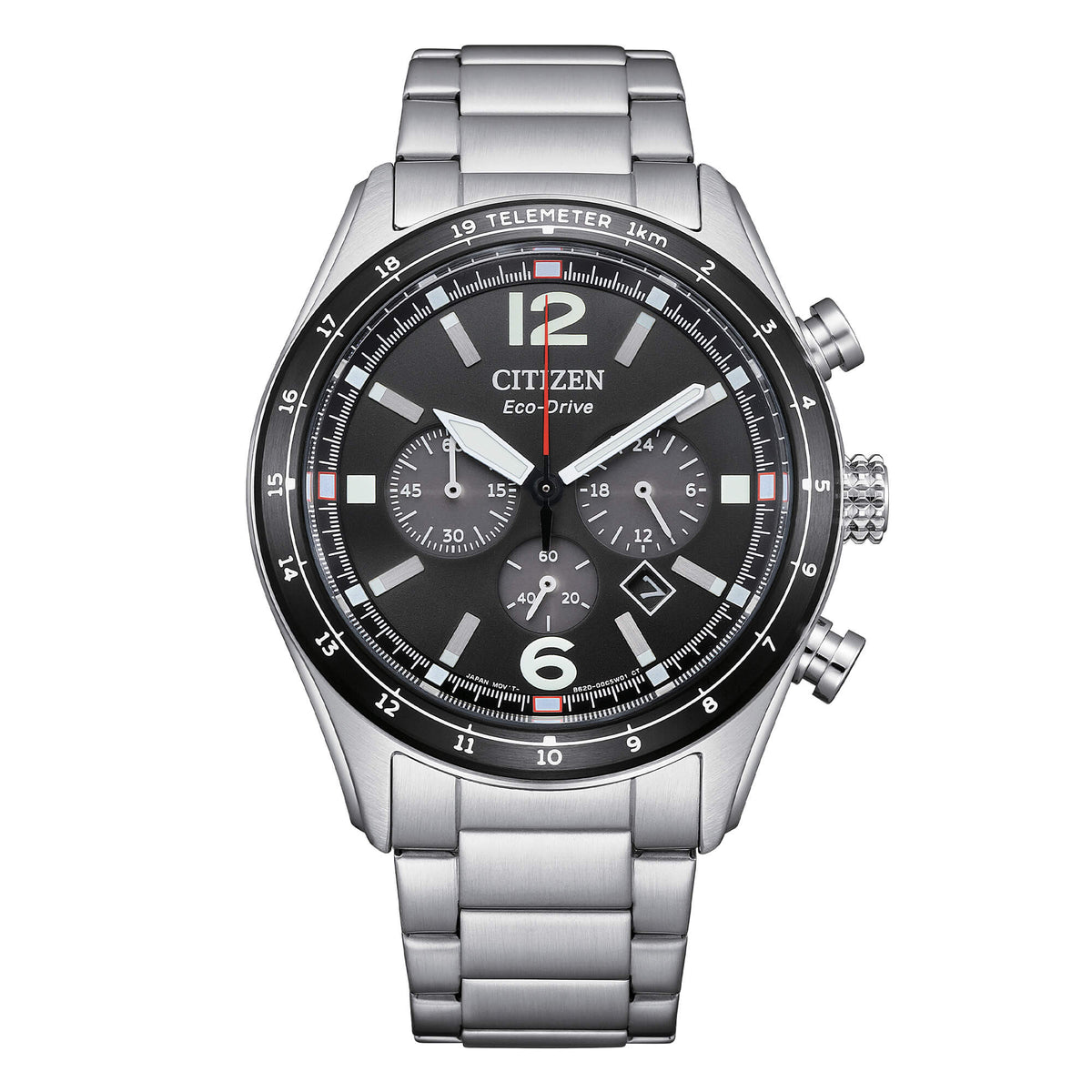Orologio Citizen crono eco drive con quadrante nero