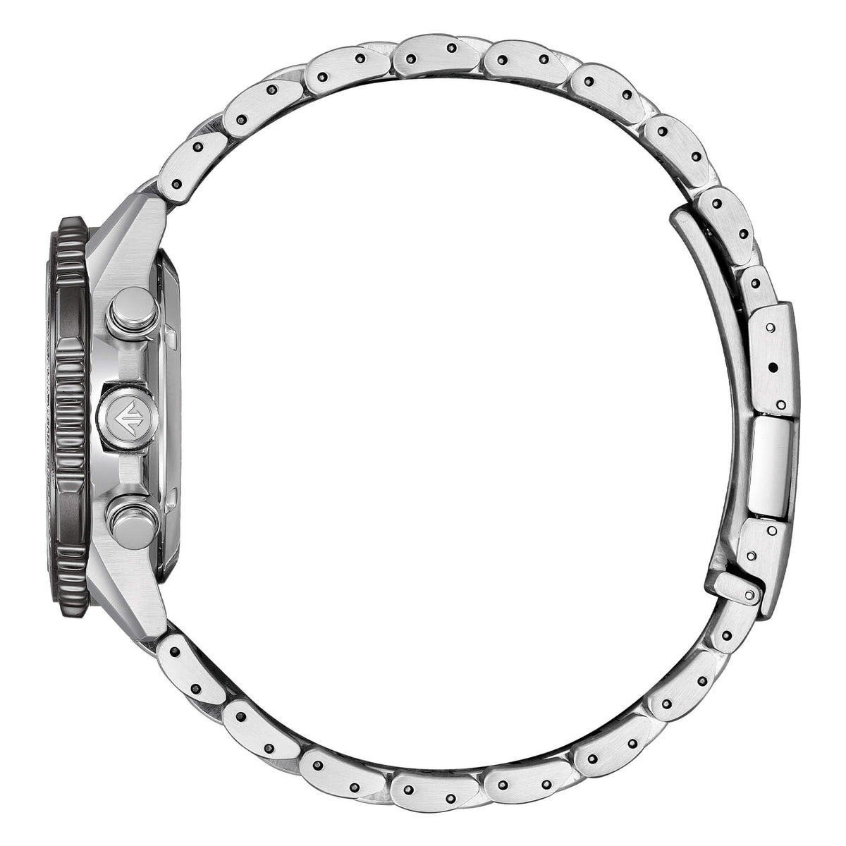 Orologio Citizen crono Eco Drive in acciaio con quadrante verde