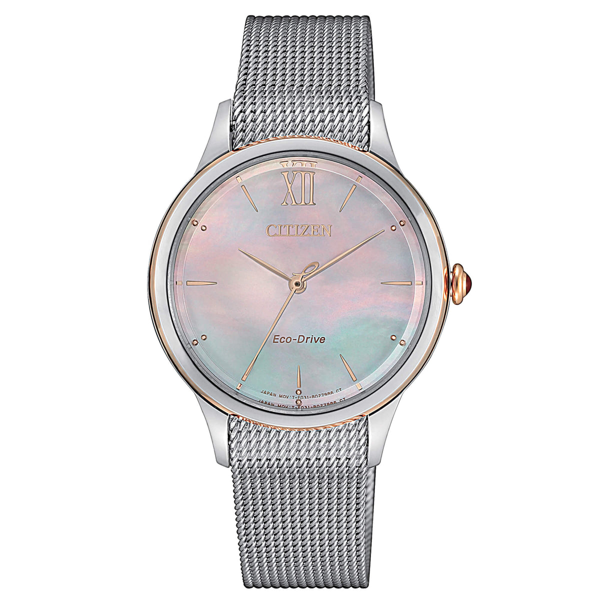 Orologio Citizen donna a maglia milano quadrante madreperla