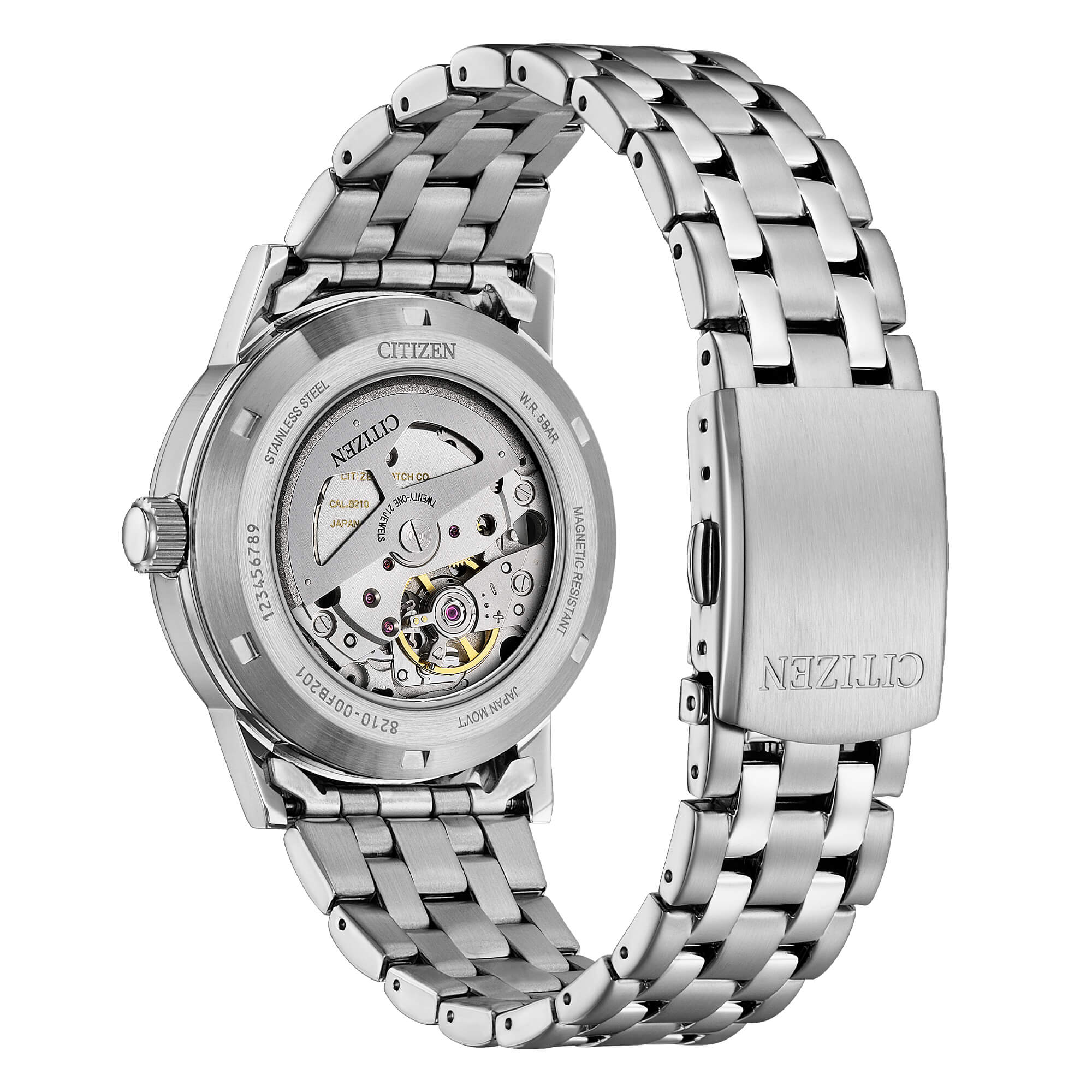 Orologio Citizen automatico in acciaio con quadrante bianco Classic Automatic