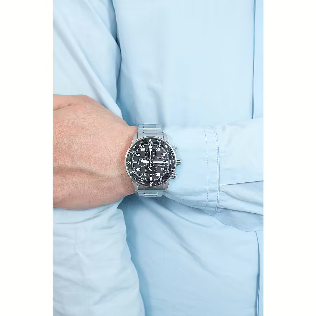 Orologio Citizen uomo crono con quadrante nero
