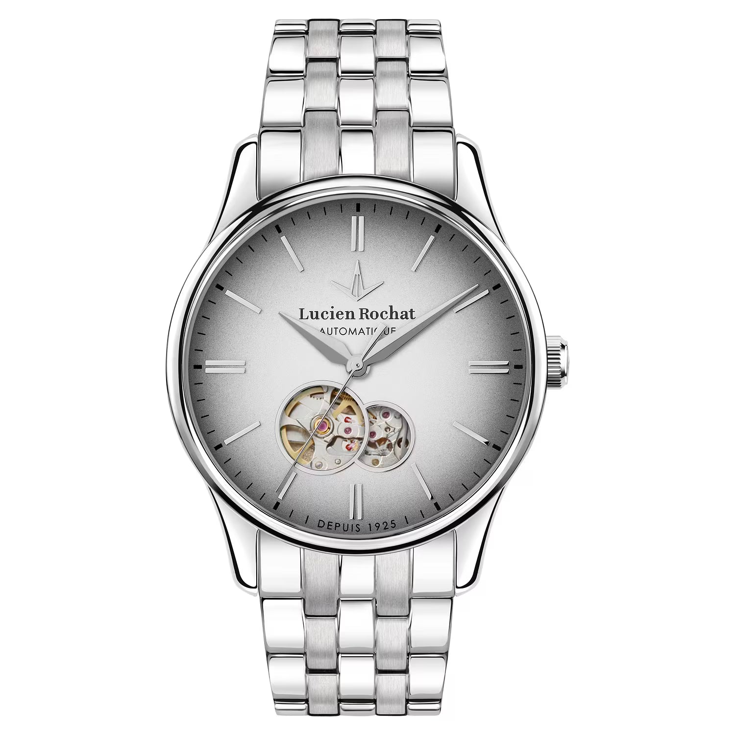 Orologio Lucien Rochat automatico in acciaio quadrante silver con cinturino in acciaio