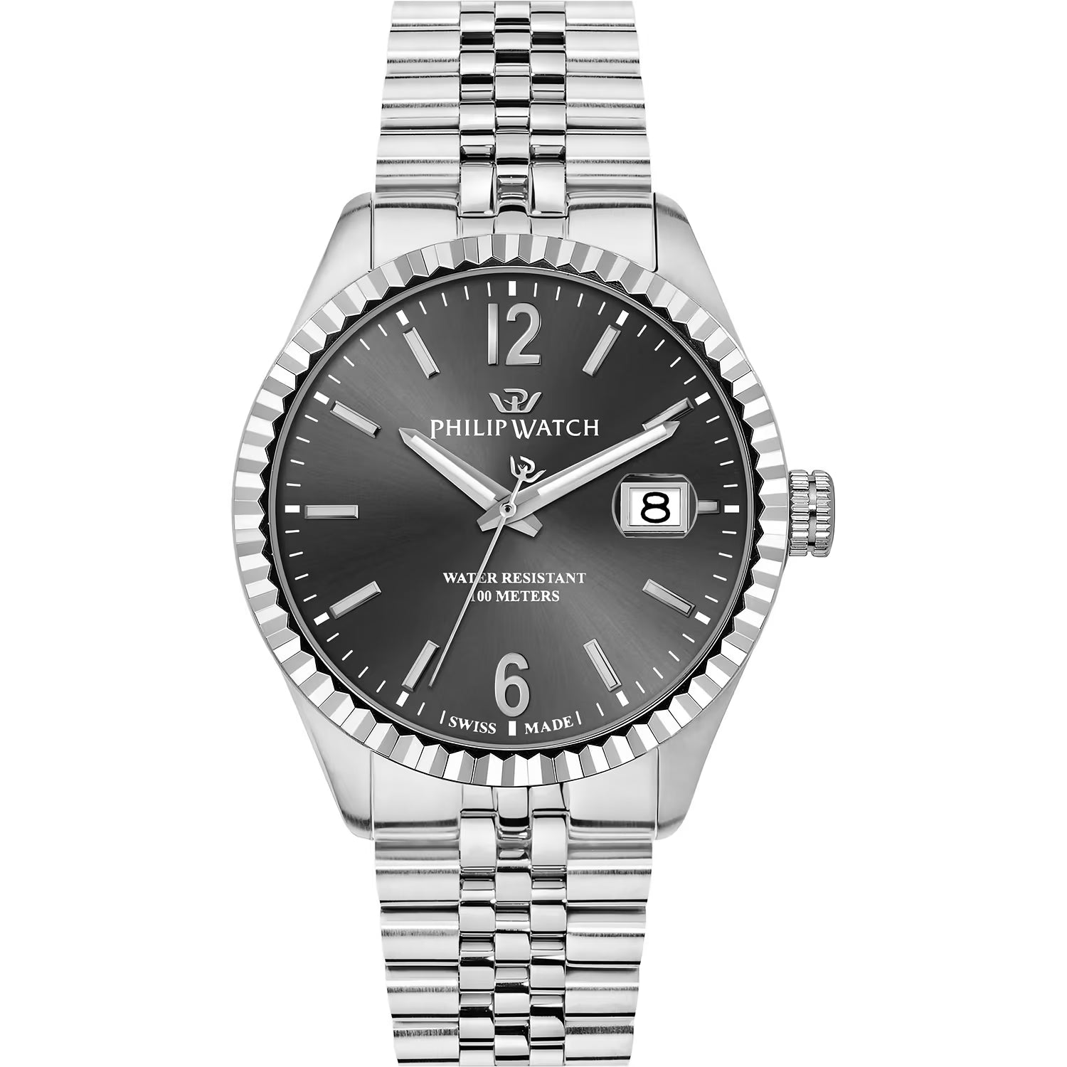 Orologio Philip Watch in acciaio con quadrante grigio