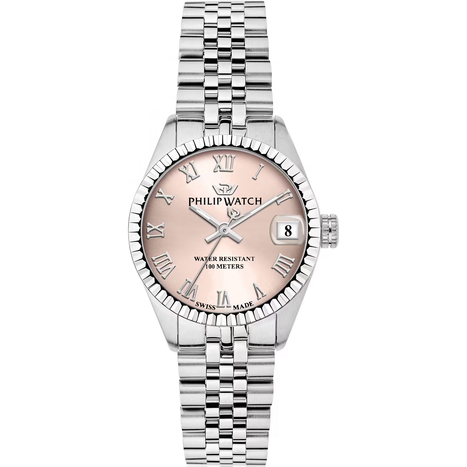 Orologio Philip Watch donna in acciaio con quadrante rosa