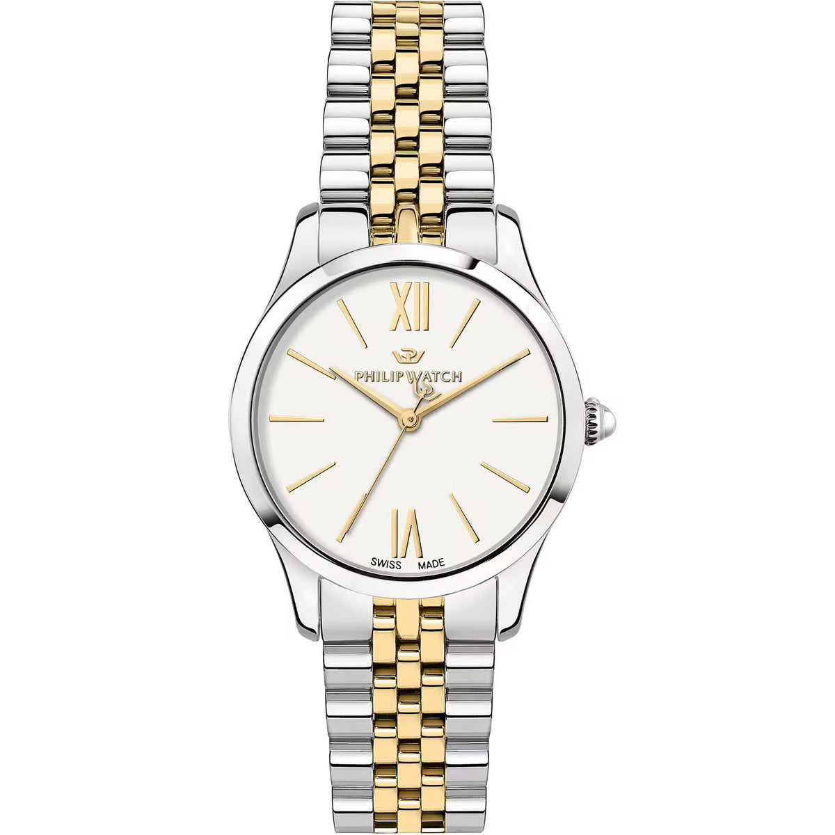 Orologio Philip Watch donna quadrante bianco dettagli oro