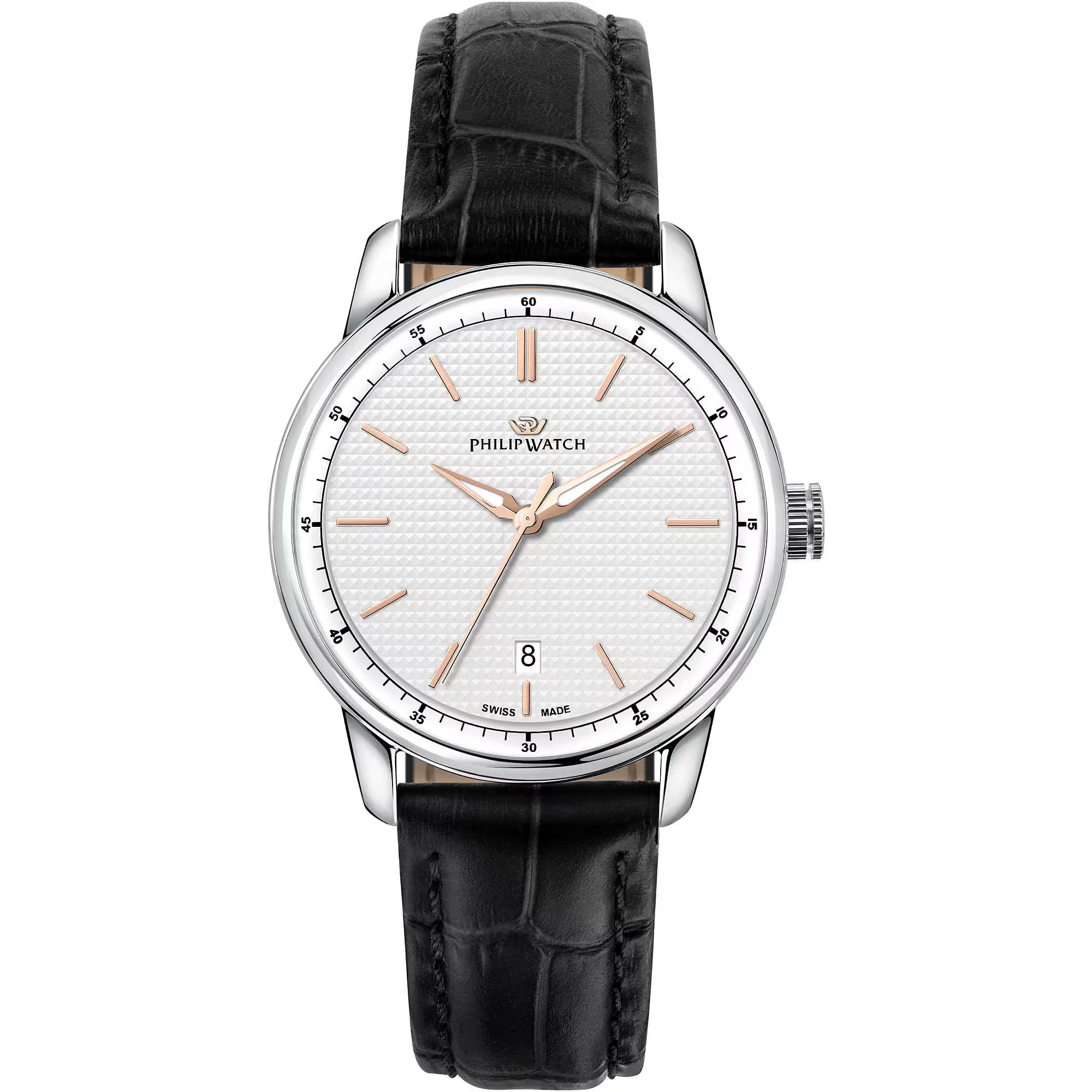 Orologio Philip Watch Anniversario cinturino in pelle nero