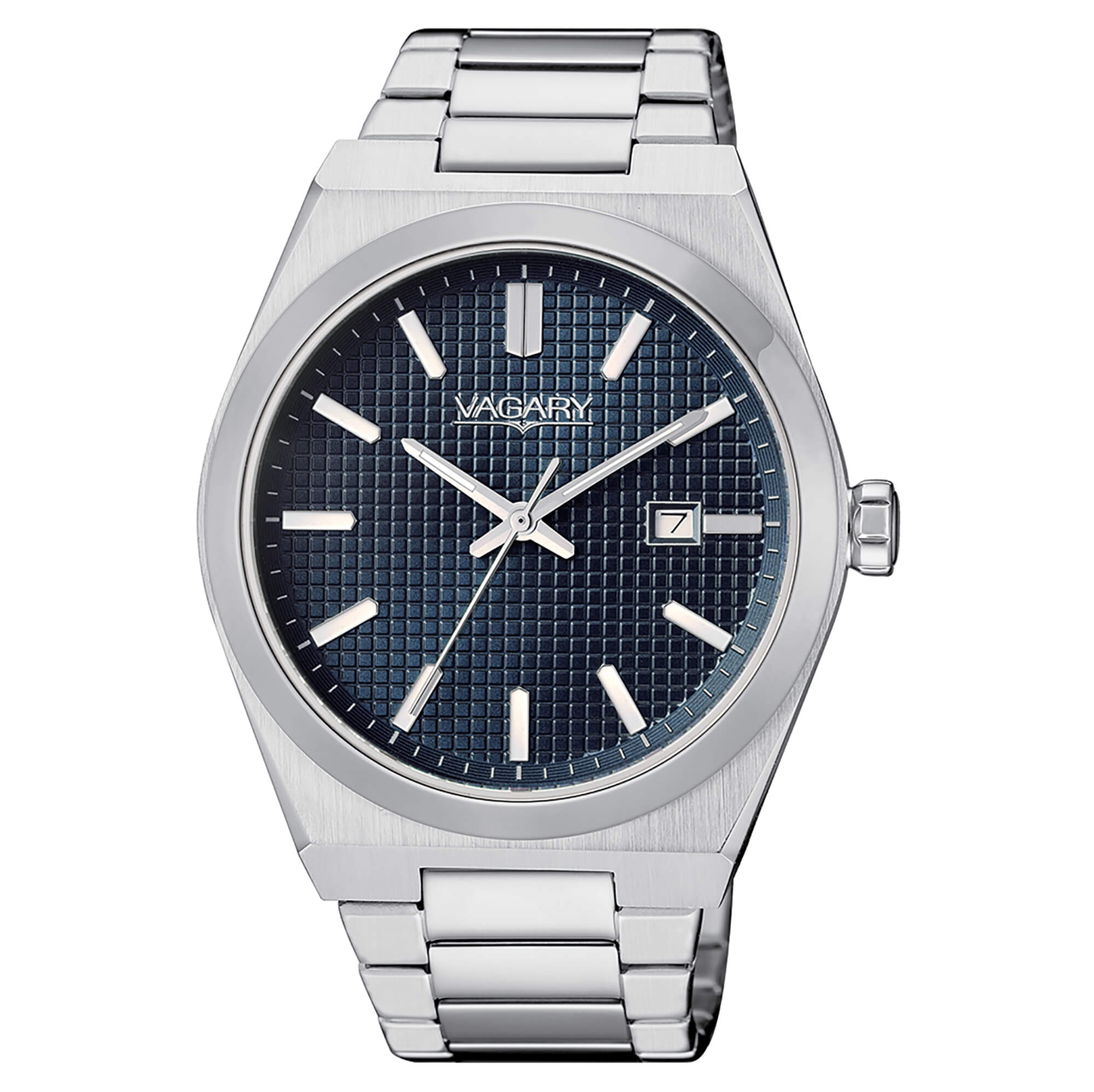Orologio Vagary in acciaio con quadrante blu