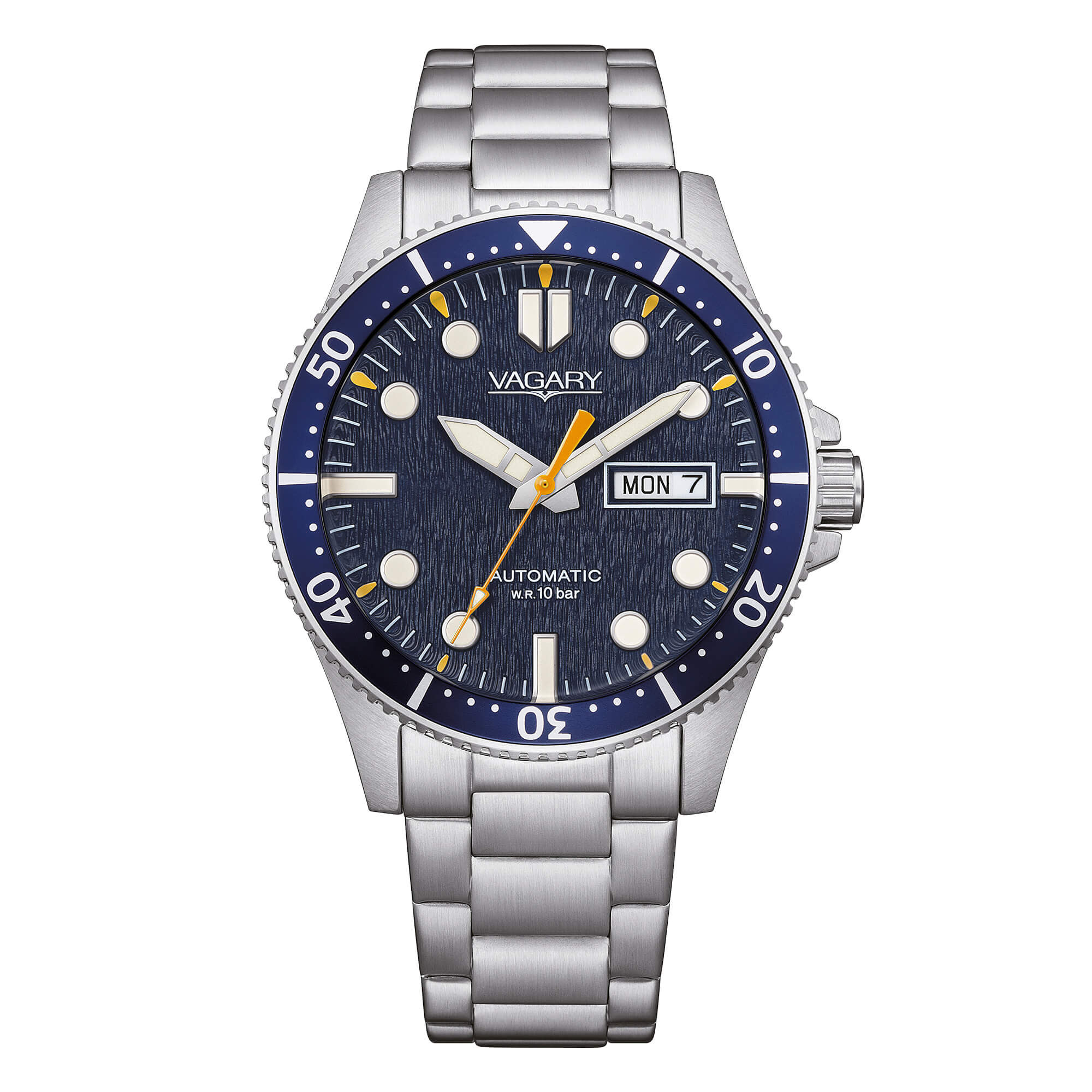 Orologio Vagary automatico in acciaio con quadrante blu