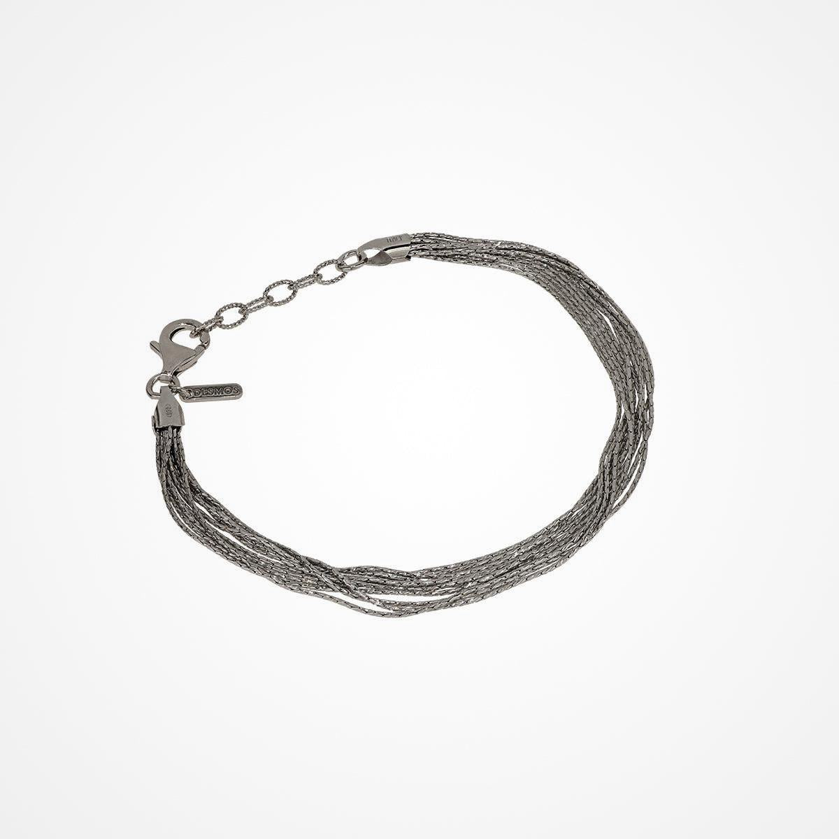 Bracciale Desmos in argento canna di fucile a fili multipli