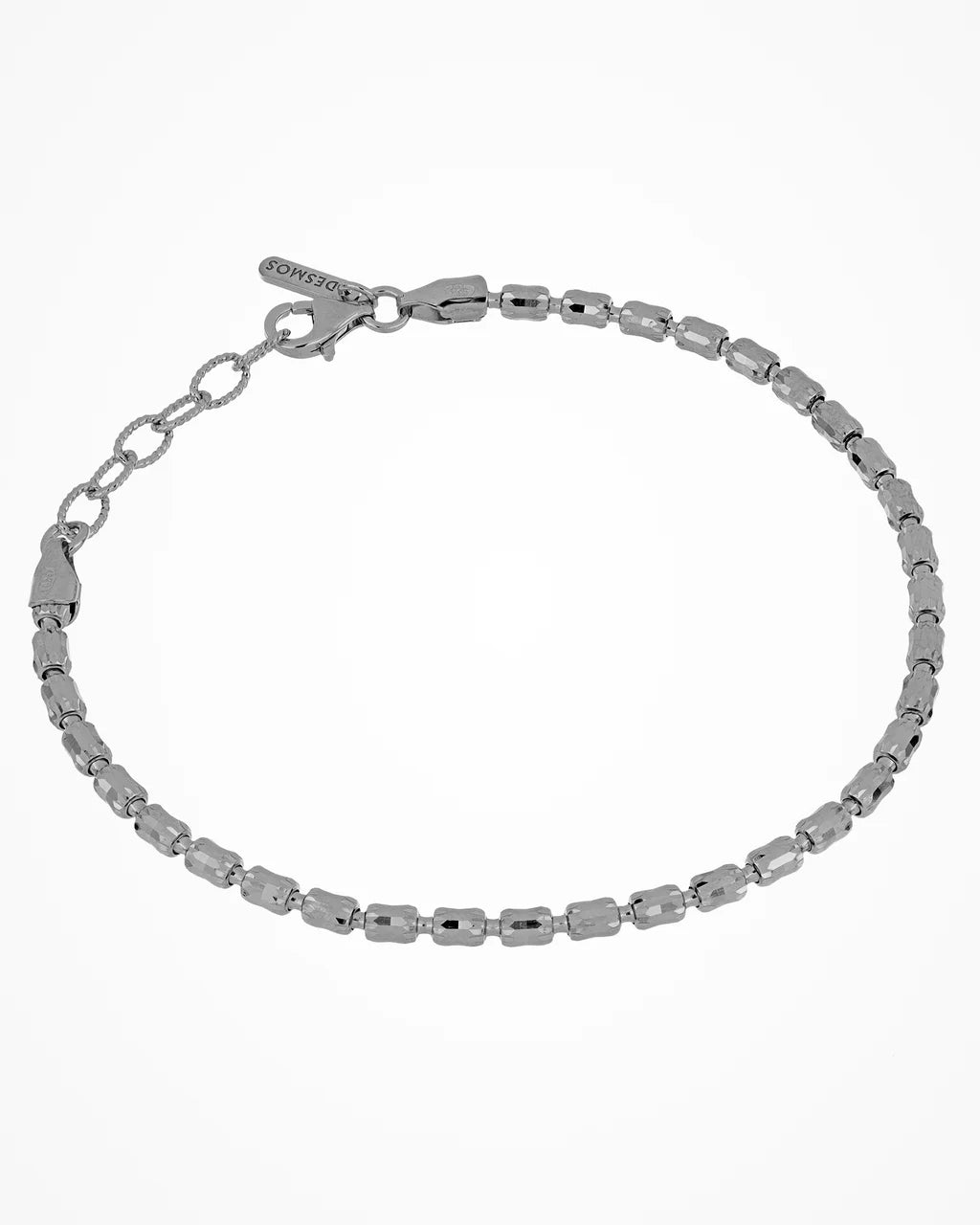Bracciale Desmos in argento canna di fucile con barilotti sfaccettati
