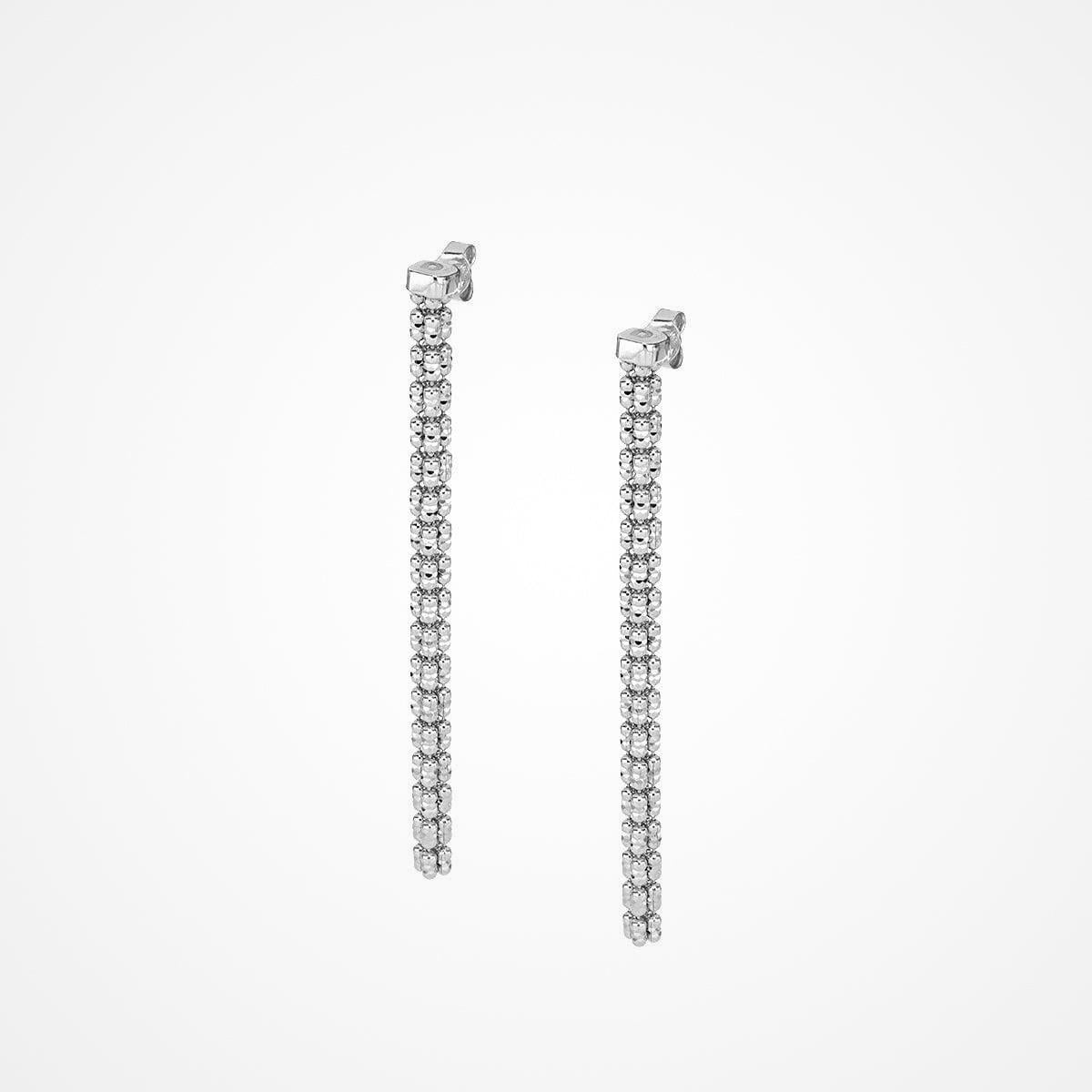Orecchini Desmos in argento dorato a cascata con chicchi