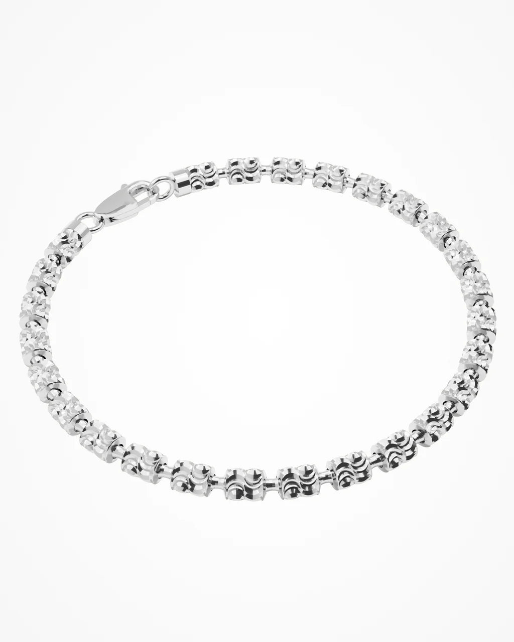 Bracciale Desmos in argento con chicchi grandi sfaccettati