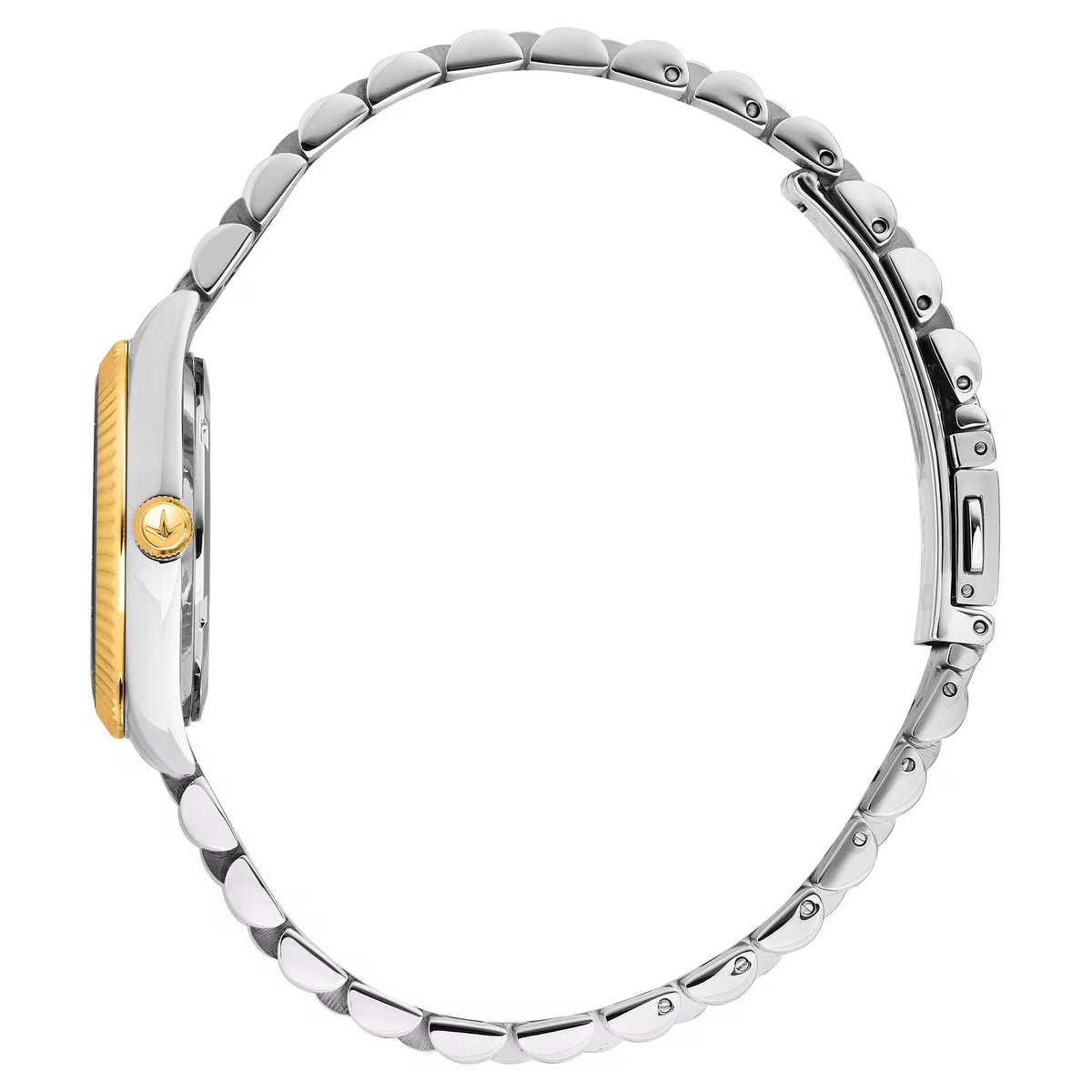 Orologio Lucien Rochat donna in acciaio bicolore dorato e silver con quadrante in madreperla con diamanti