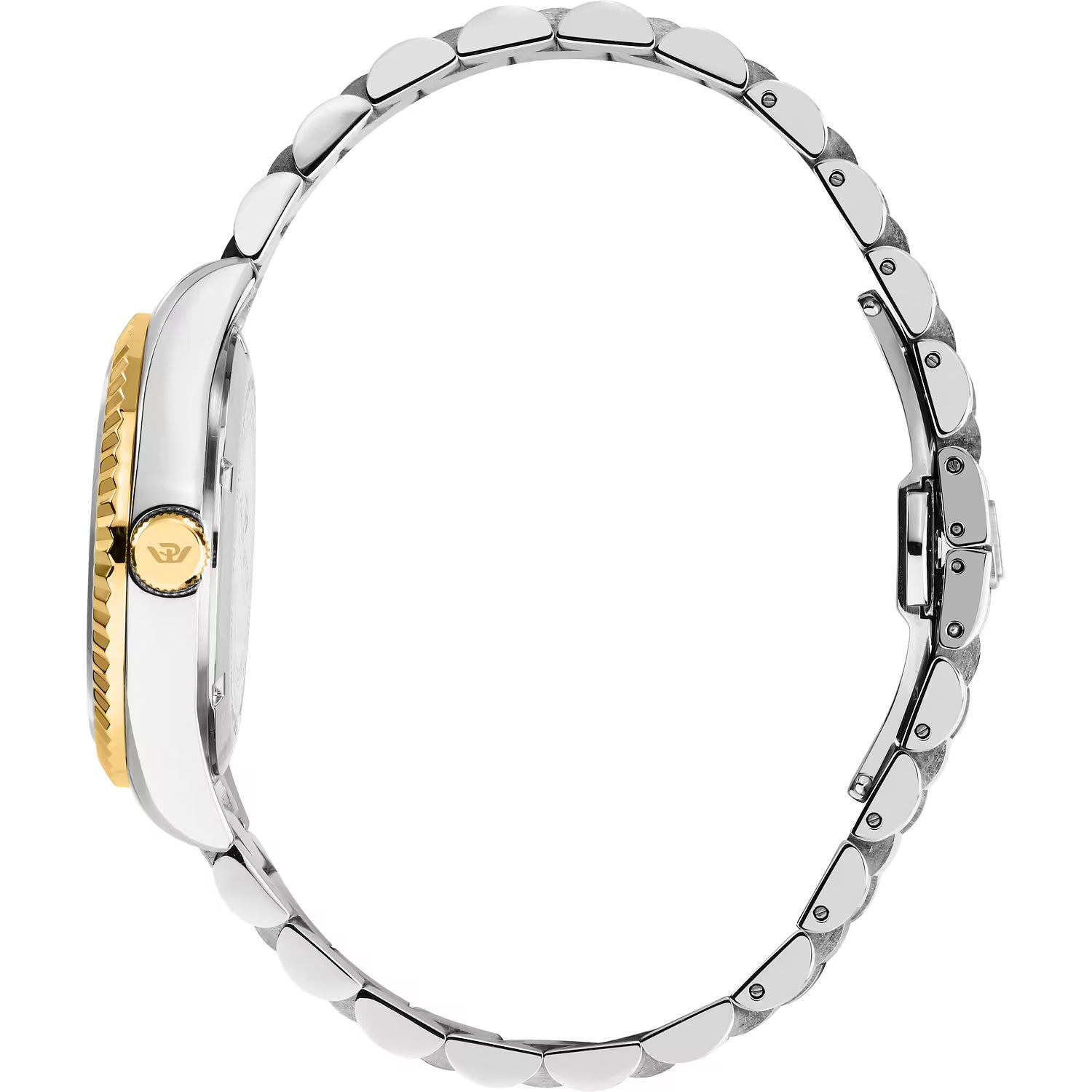 Orologio Philip Watch in acciaio automatico con quadrante bianco cinturino bicolore