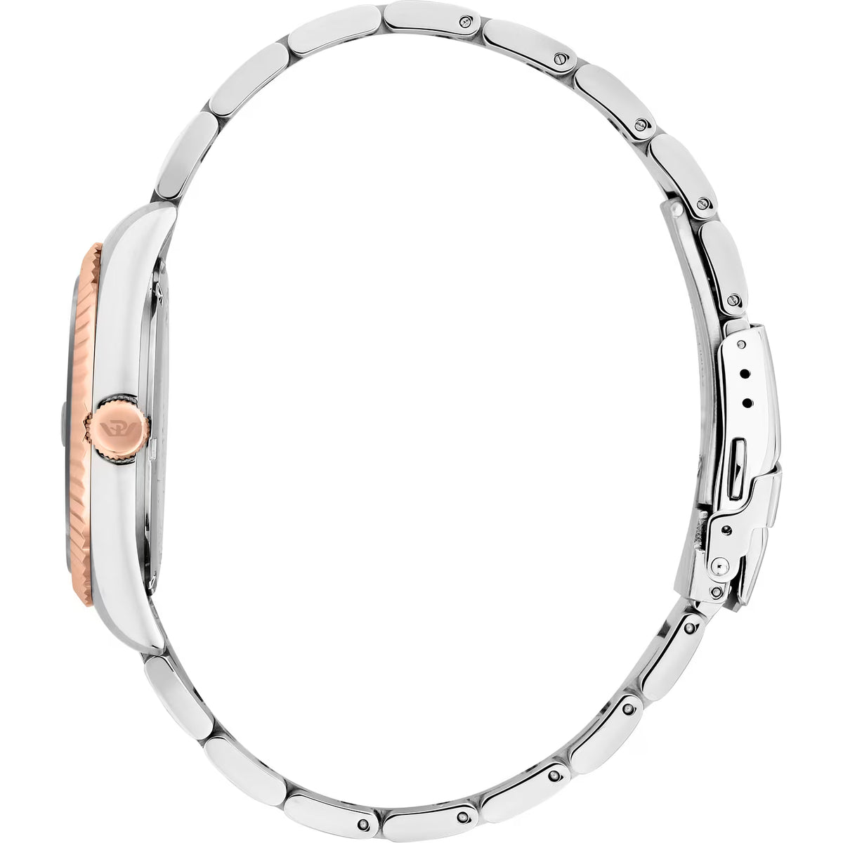 Orologio Philip Watch in acciaio bicolore rosato con quadrante marrone