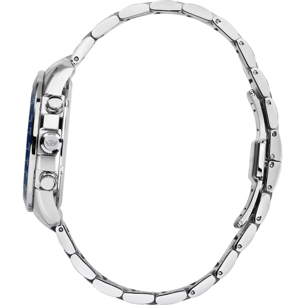 Orologio Philip Watch in acciaio cronografo con quadrante blu