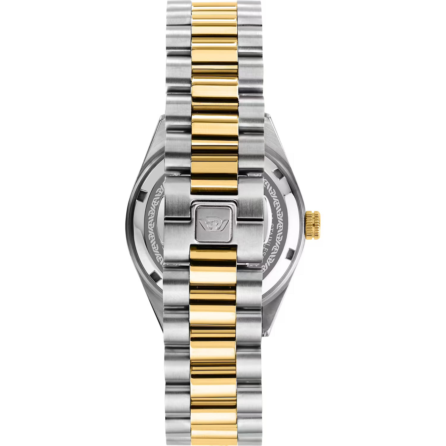 Orologio Philip Watch in acciaio automatico con quadrante bianco cinturino bicolore