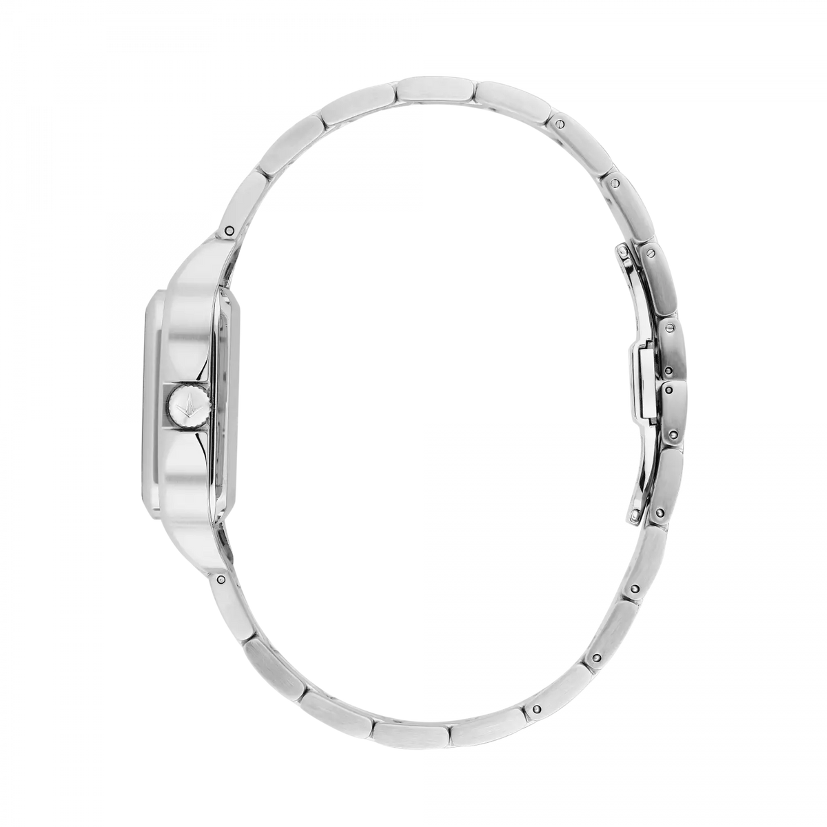 Orologio Lucien Rochat uomo epoqu automatico in acciaio con cassa quadrata e quadrante silver scheletrato