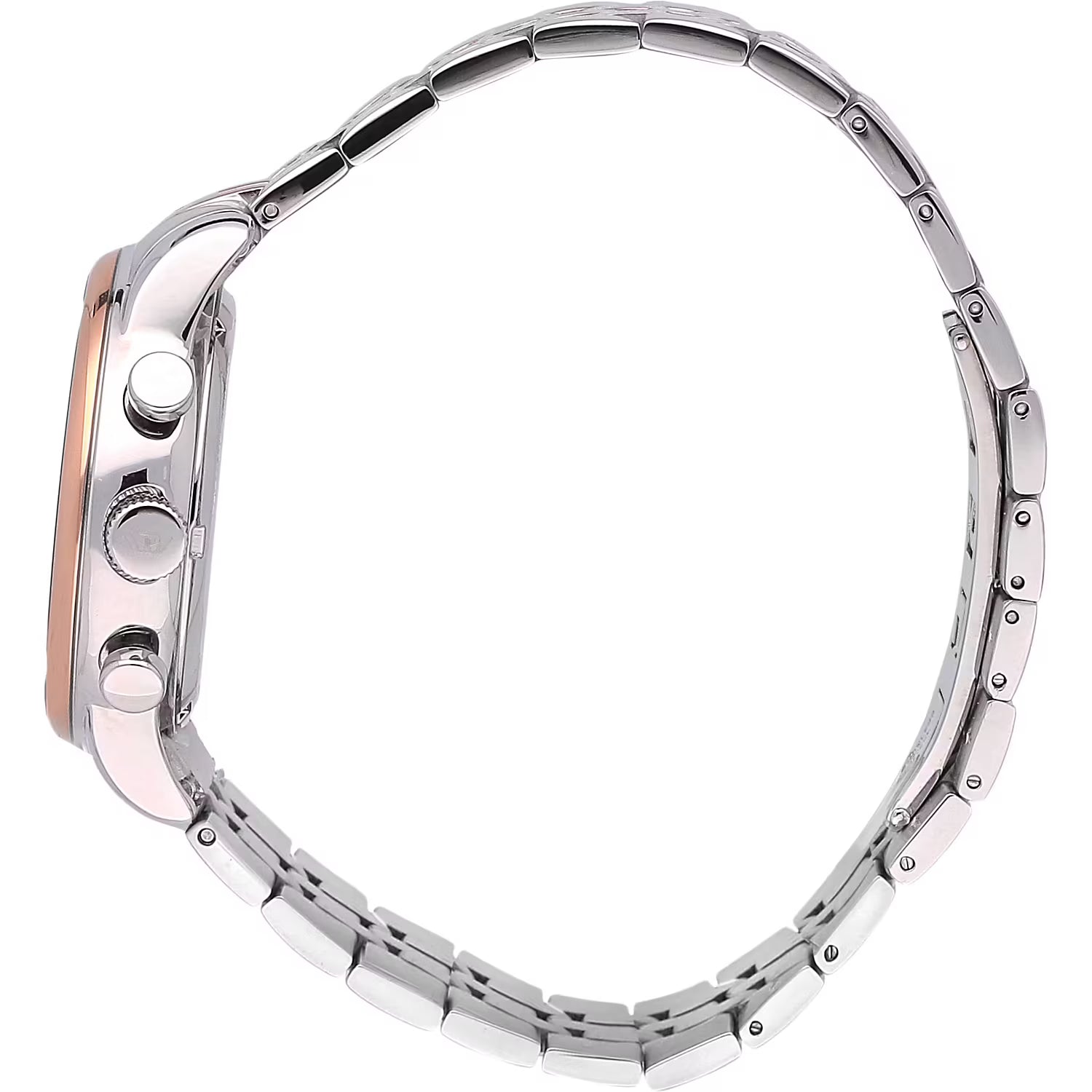 Orologio Uomo Philip Watch in acciaio satinato con finiture oro rosa e cassa 40mm