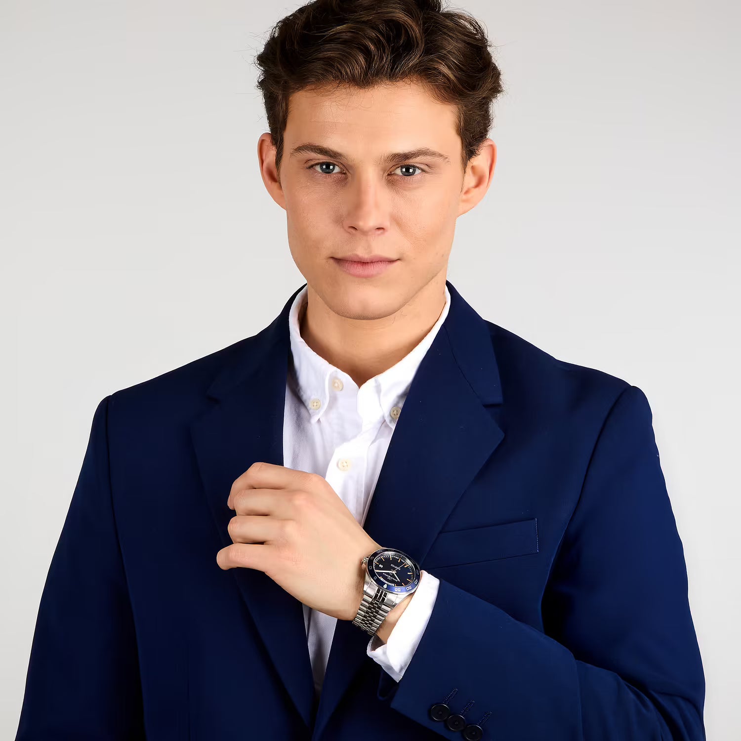Orologio Philip Watch in acciaio con quadrante blu astucciato