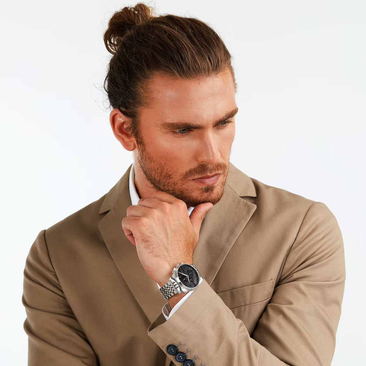 Orologio Philip Watch Roma crono in acciaio quadrante nero